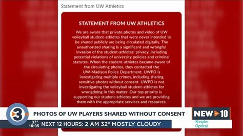 wisconsin leaked|UWPD investigating after photos, video of UW volleyball team。